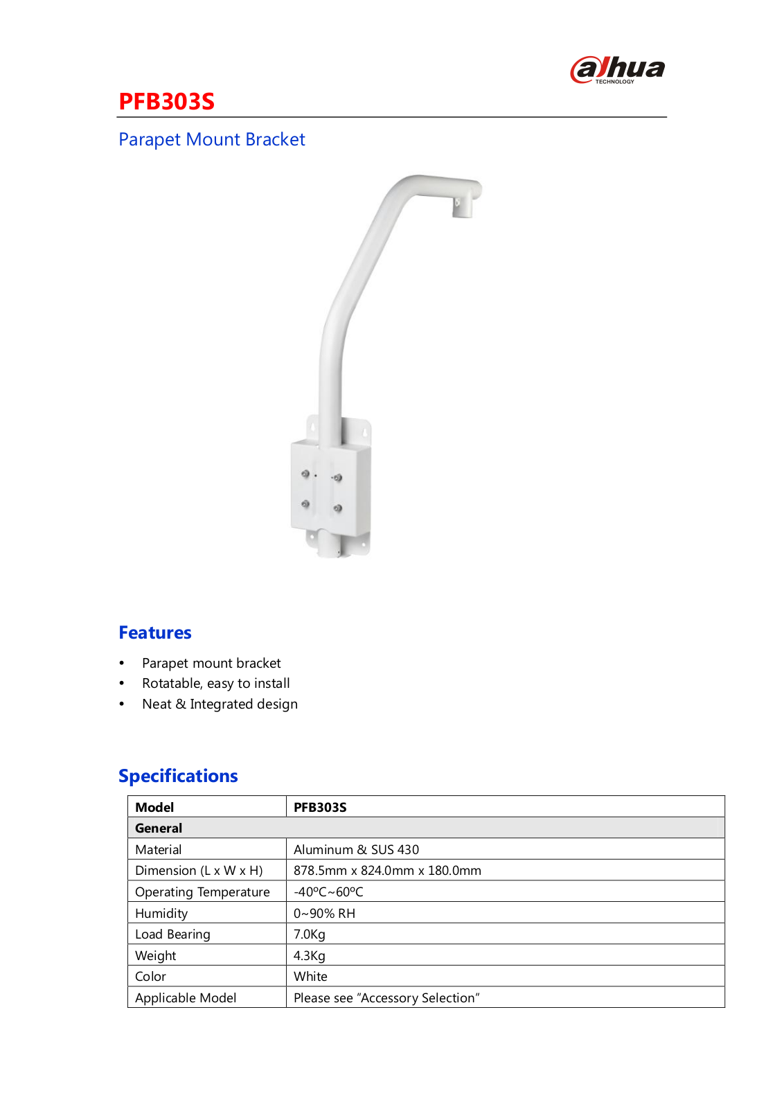 Dahua PFB303S User Manual