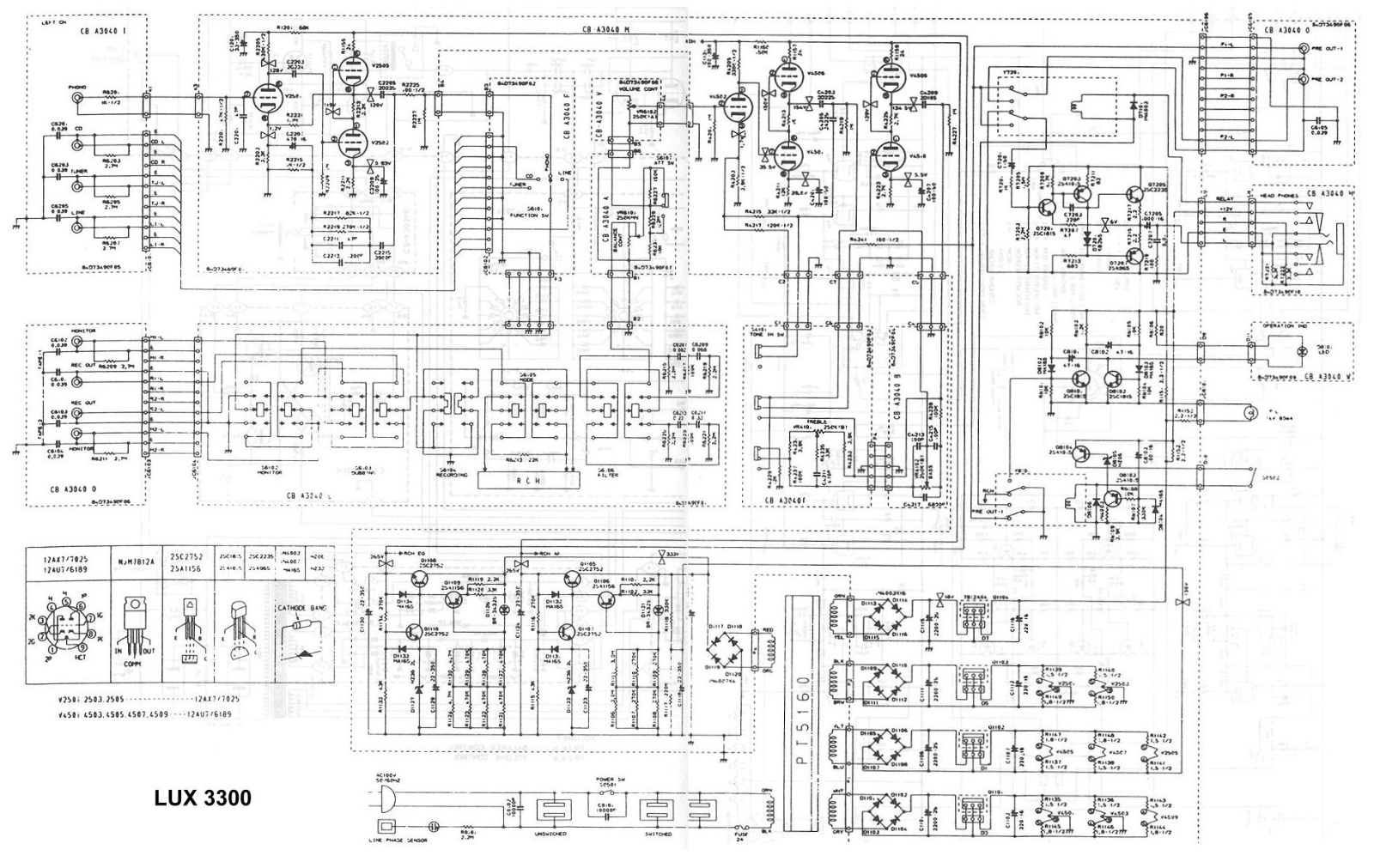 Luxman 3300 Schematic