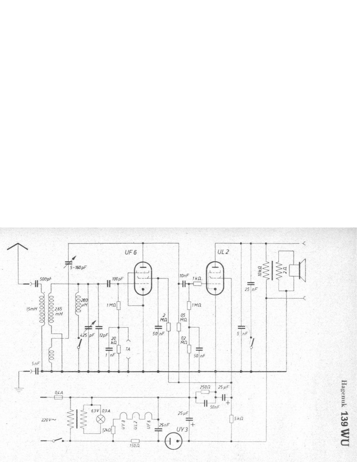 Hagenuk 139WU Cirquit Diagram