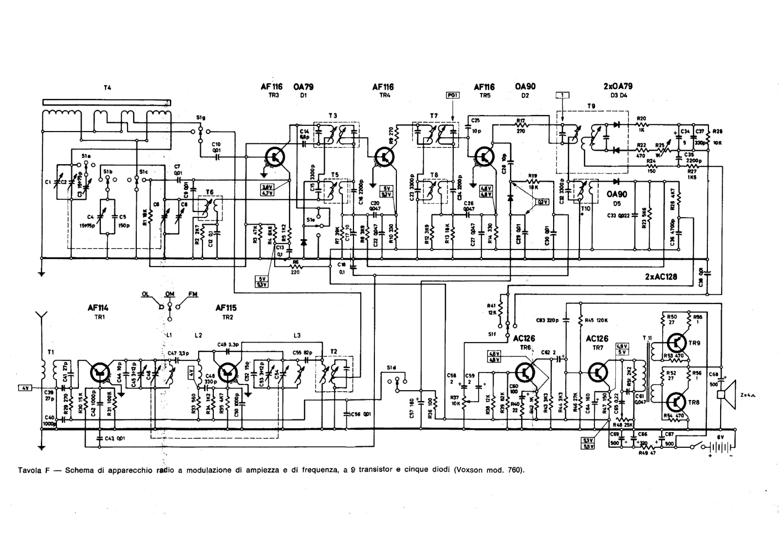 Voxson 760 schematic