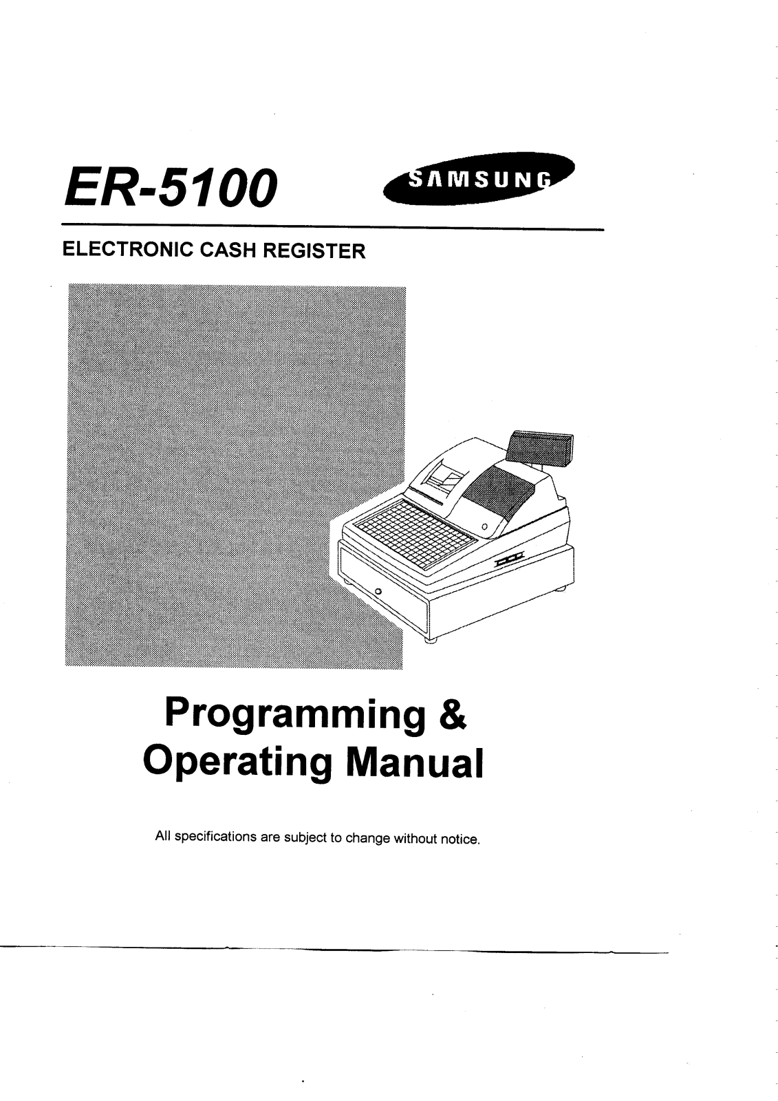 SAMSUNG ER-5100 User Manual