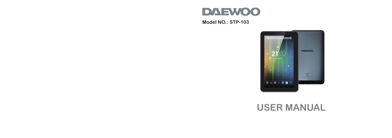 Daewoo STP 103 User Manual