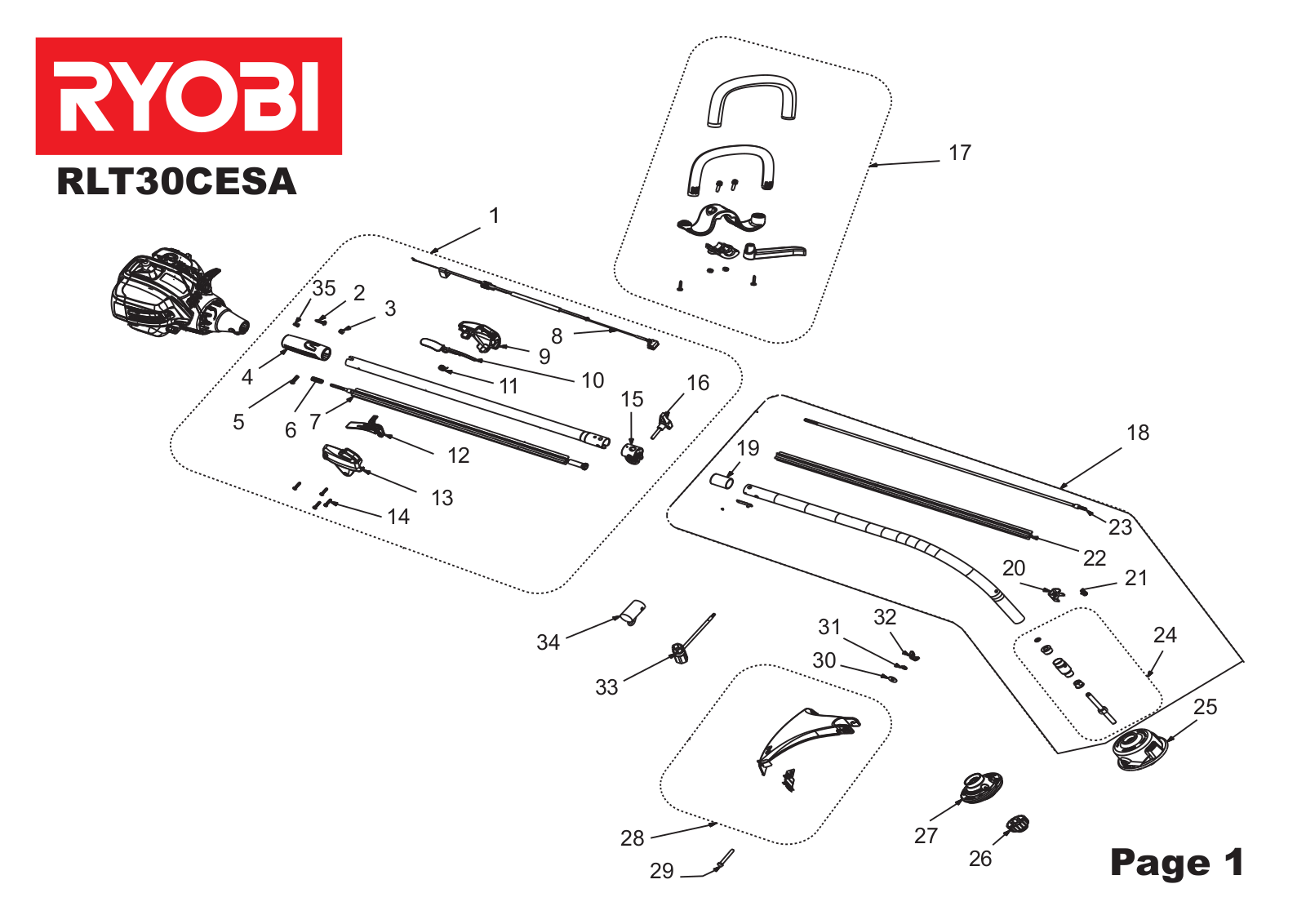 RYOBI RLT30CESA User Manual