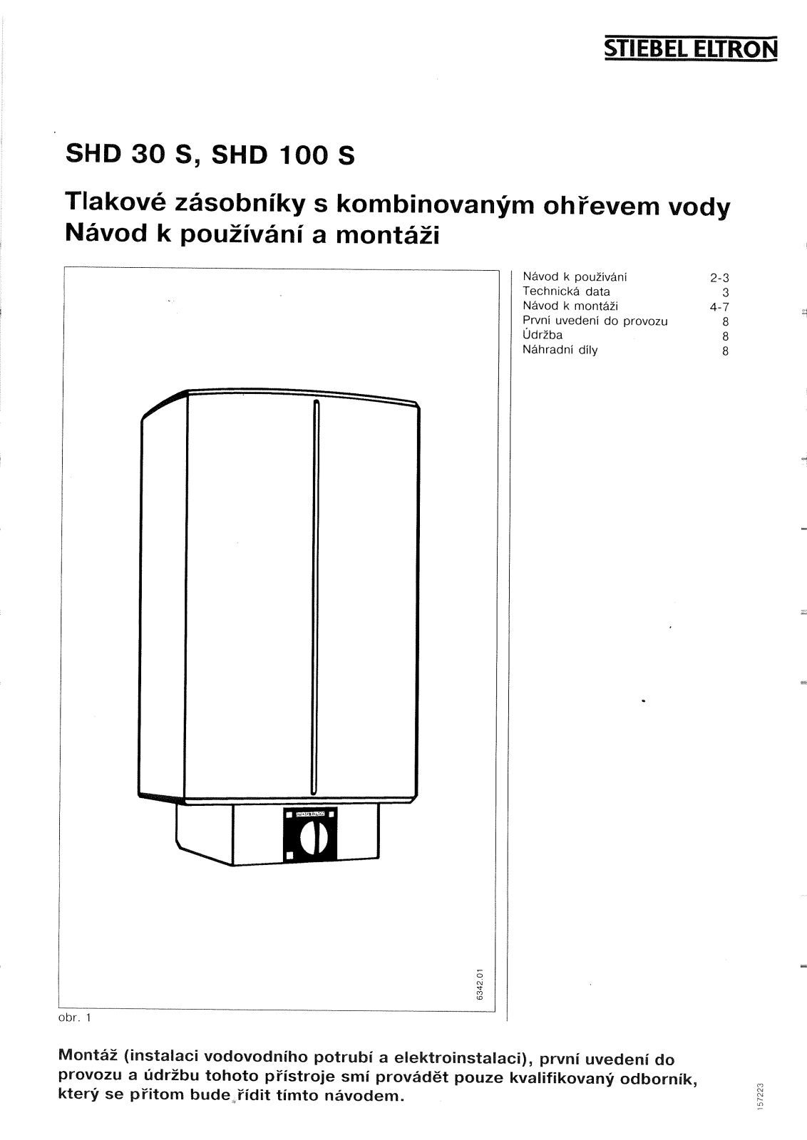 Stiebel SHD 100 S User Manual