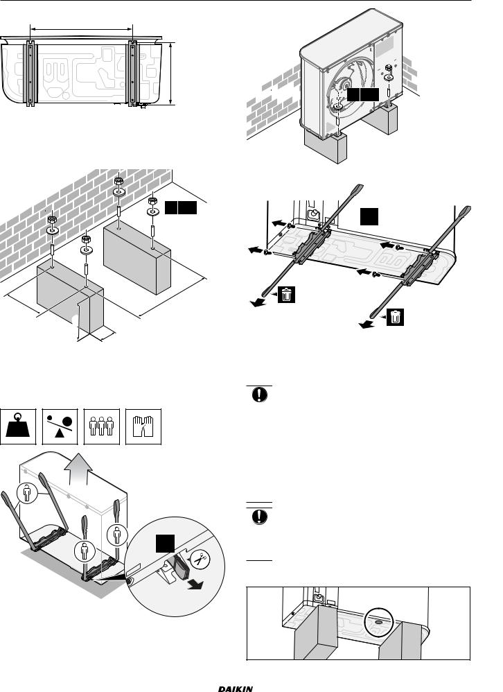 Daikin EPRA14DAV3, EPRA16DAV3, EPRA18DAV3, EPRA14DAW1, EPRA16DAW1 Installation manuals