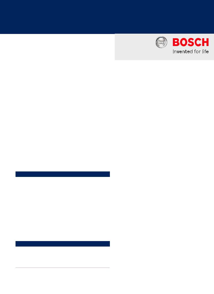 Bosch D308 Specsheet