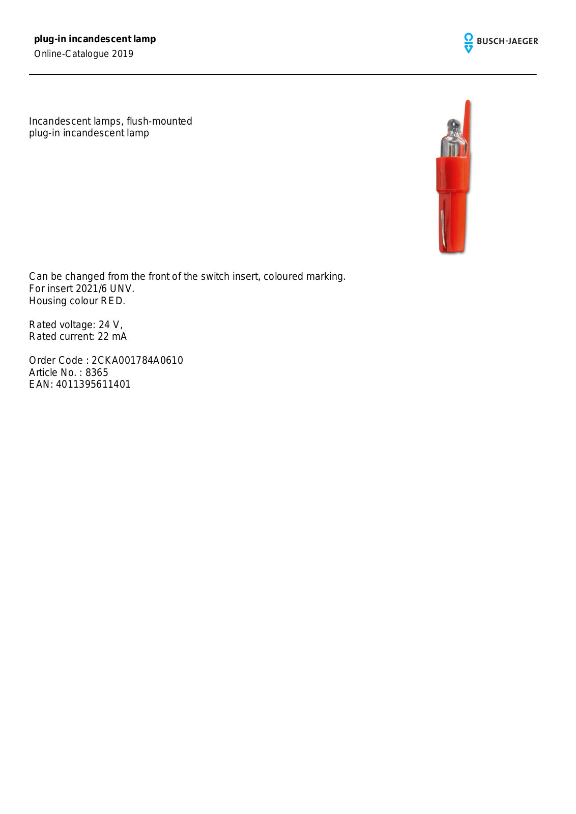 Busch-Jaeger 8365 User Manual - ManualMachine.com