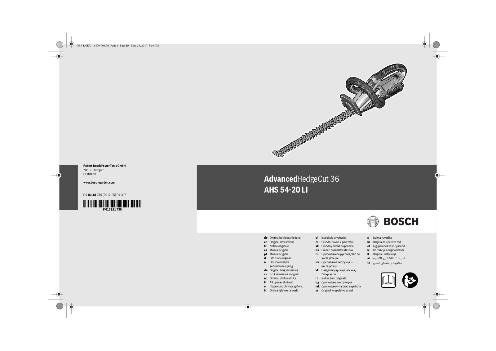 Bosch AHS 54-20 LI Service Manual