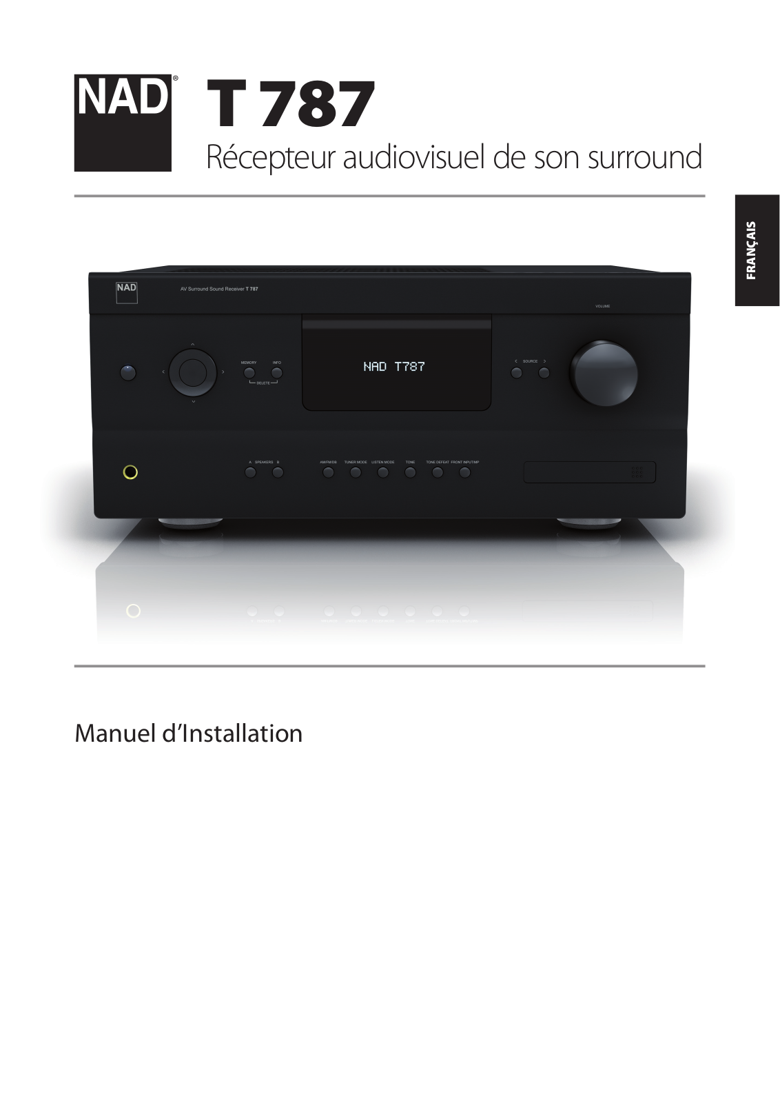 NAD T 787 User Manual