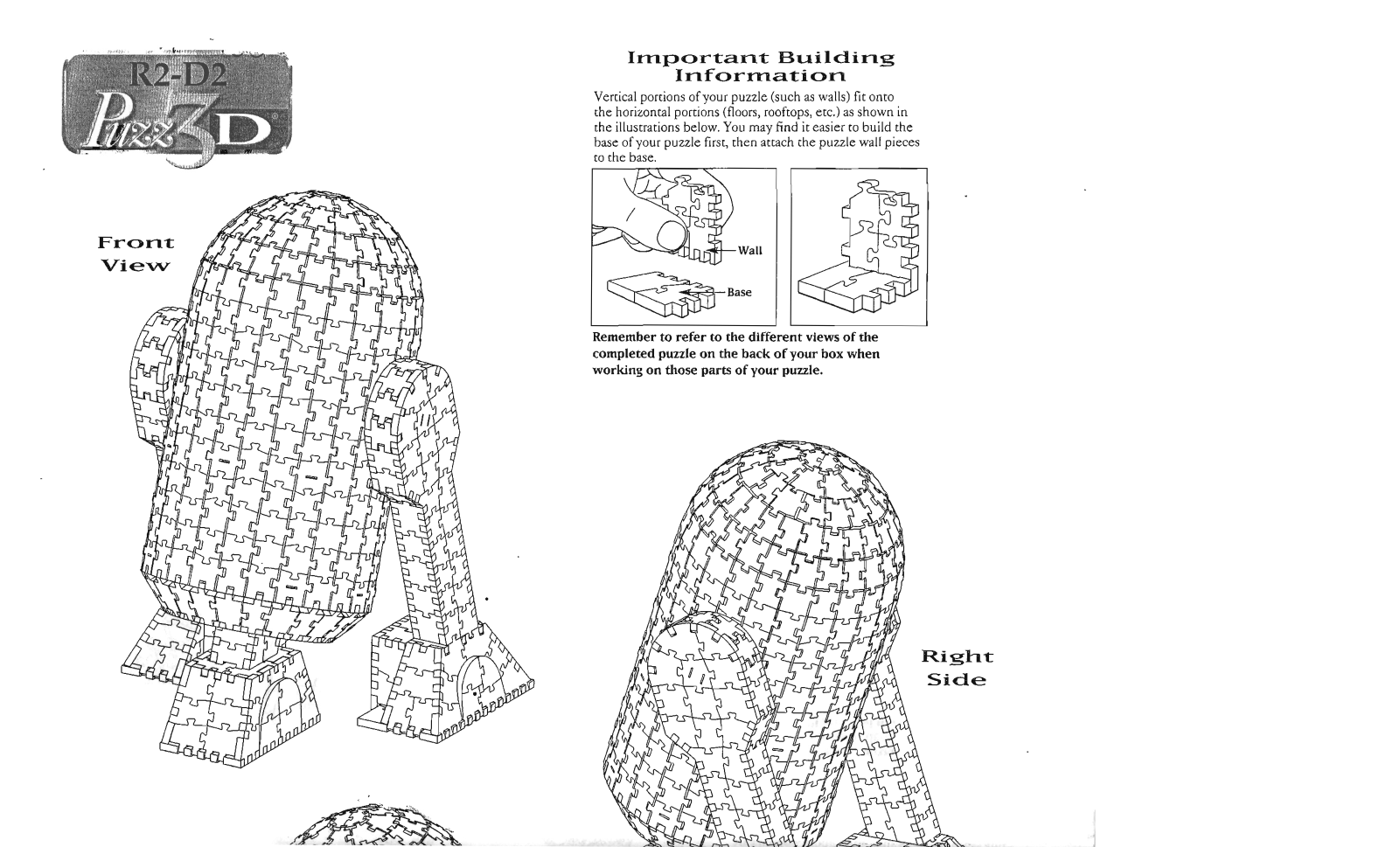 Hasbro PUZZ 3D R2D2 User Manual