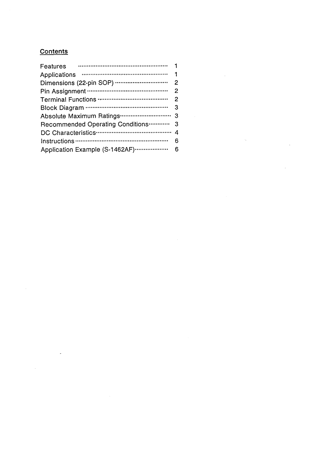 Epson S-1462AF, S-14L62AF Datasheet