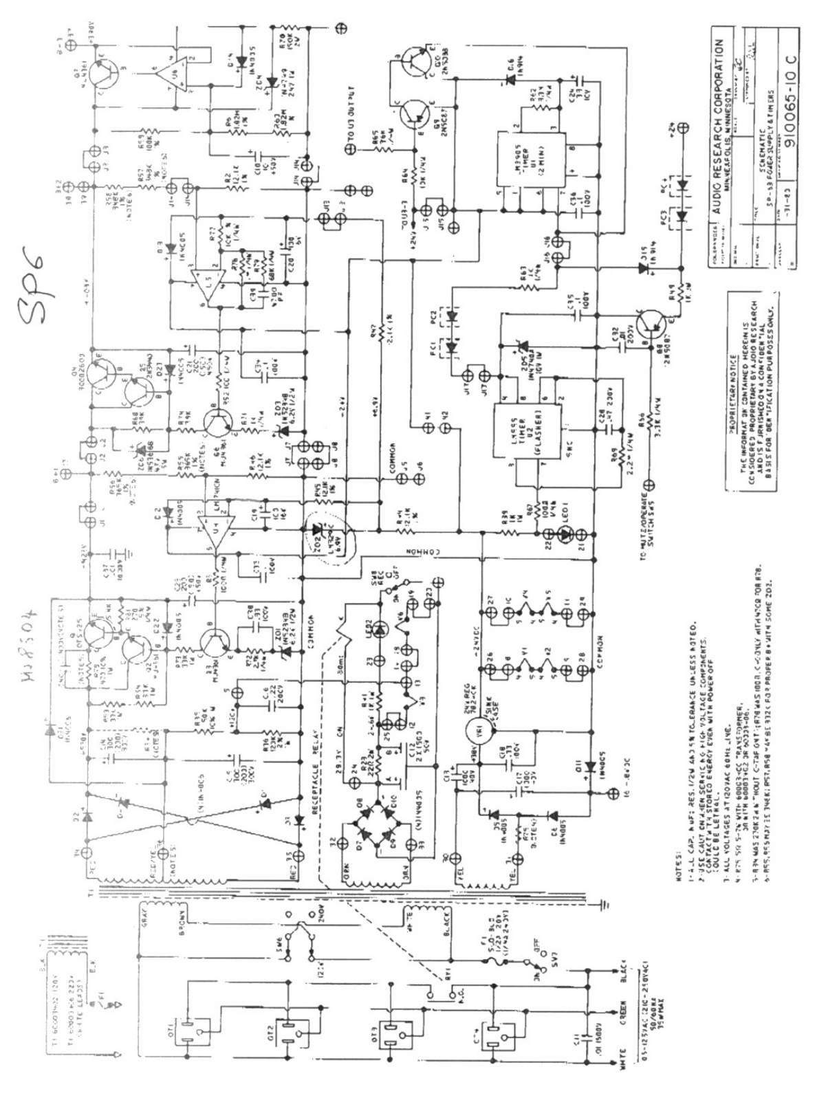 Audio Research SP-6 Schematic - ManualMachine.com