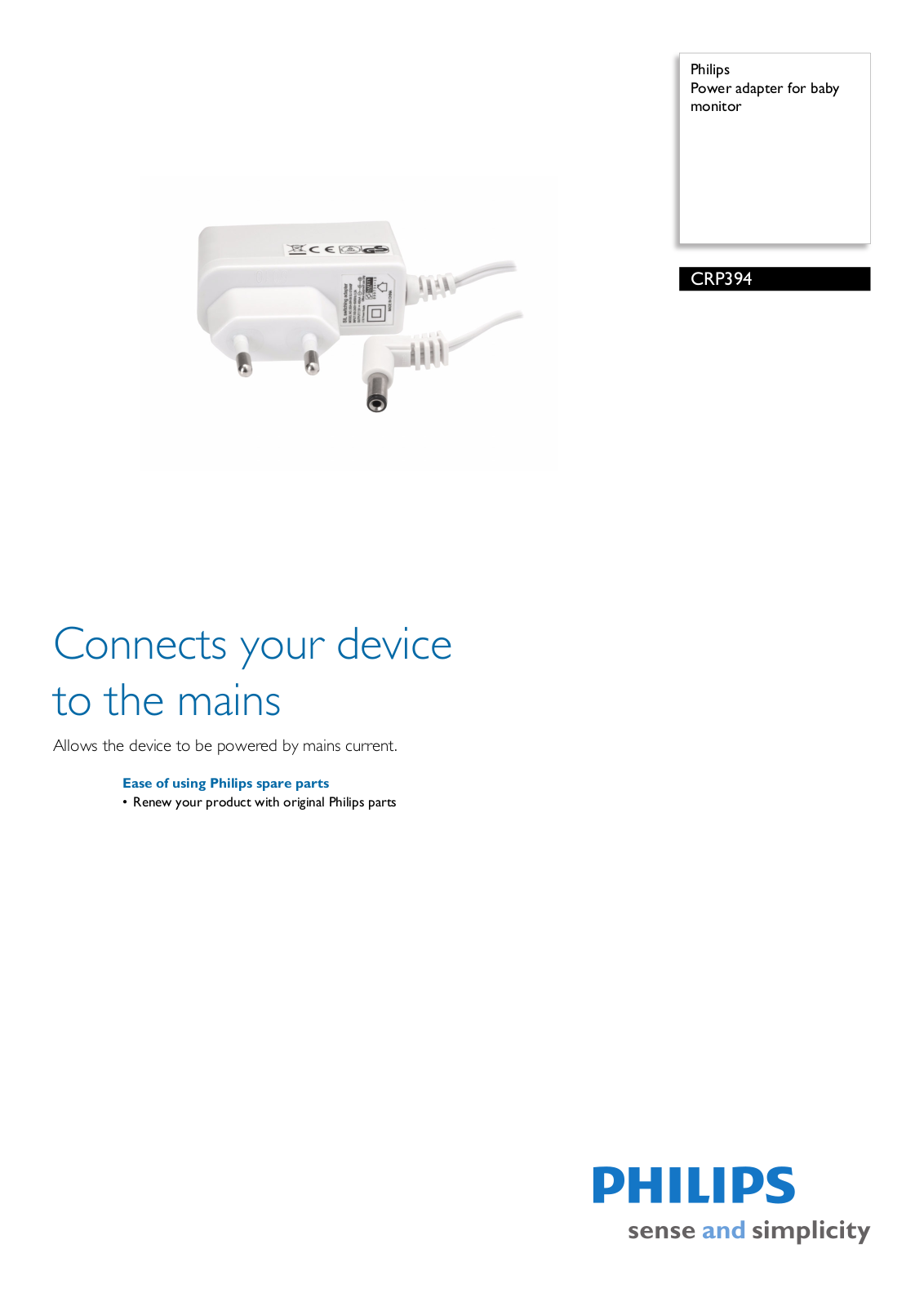 Philips CRP394 BROCHURE