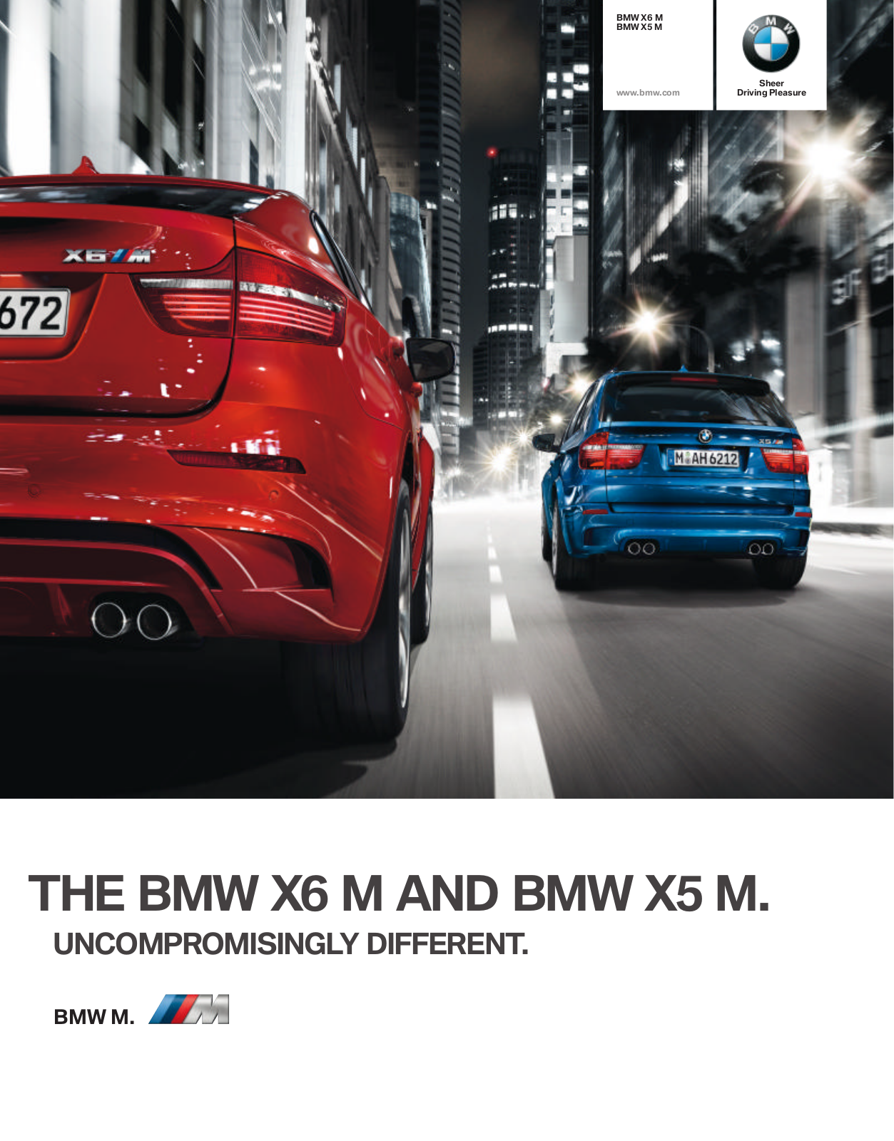 BMW X6 M  2009, X5 M BROCHURE