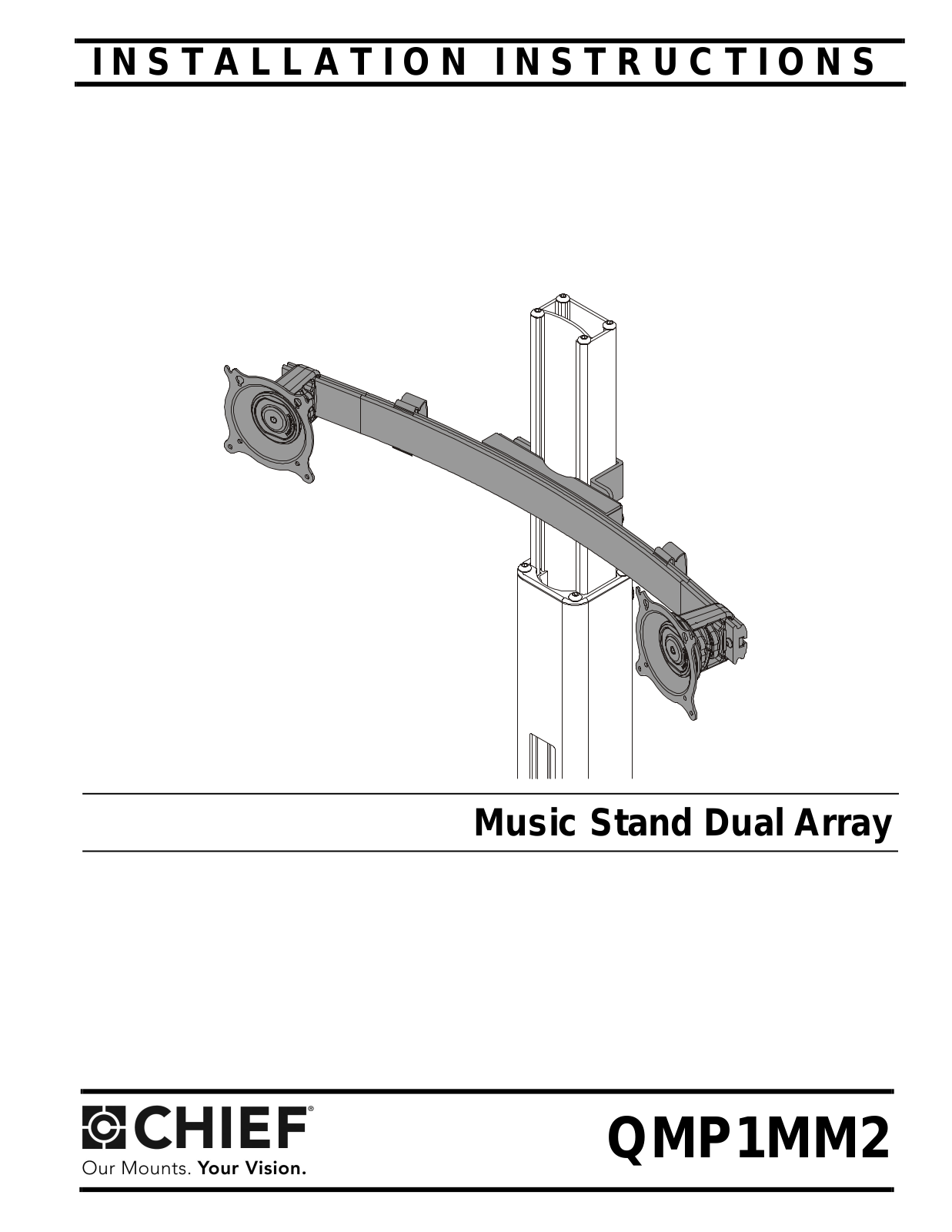 CHIEF QMP1MM2 Installation Instructions Manual