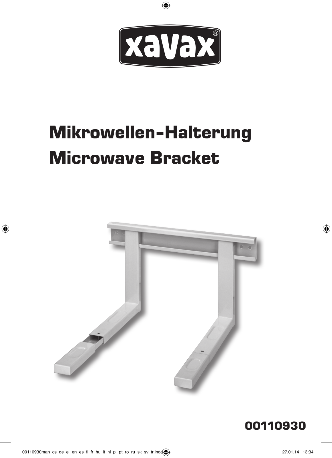 Hama držák Xavax pro mikrovlnnou troubu User Manual