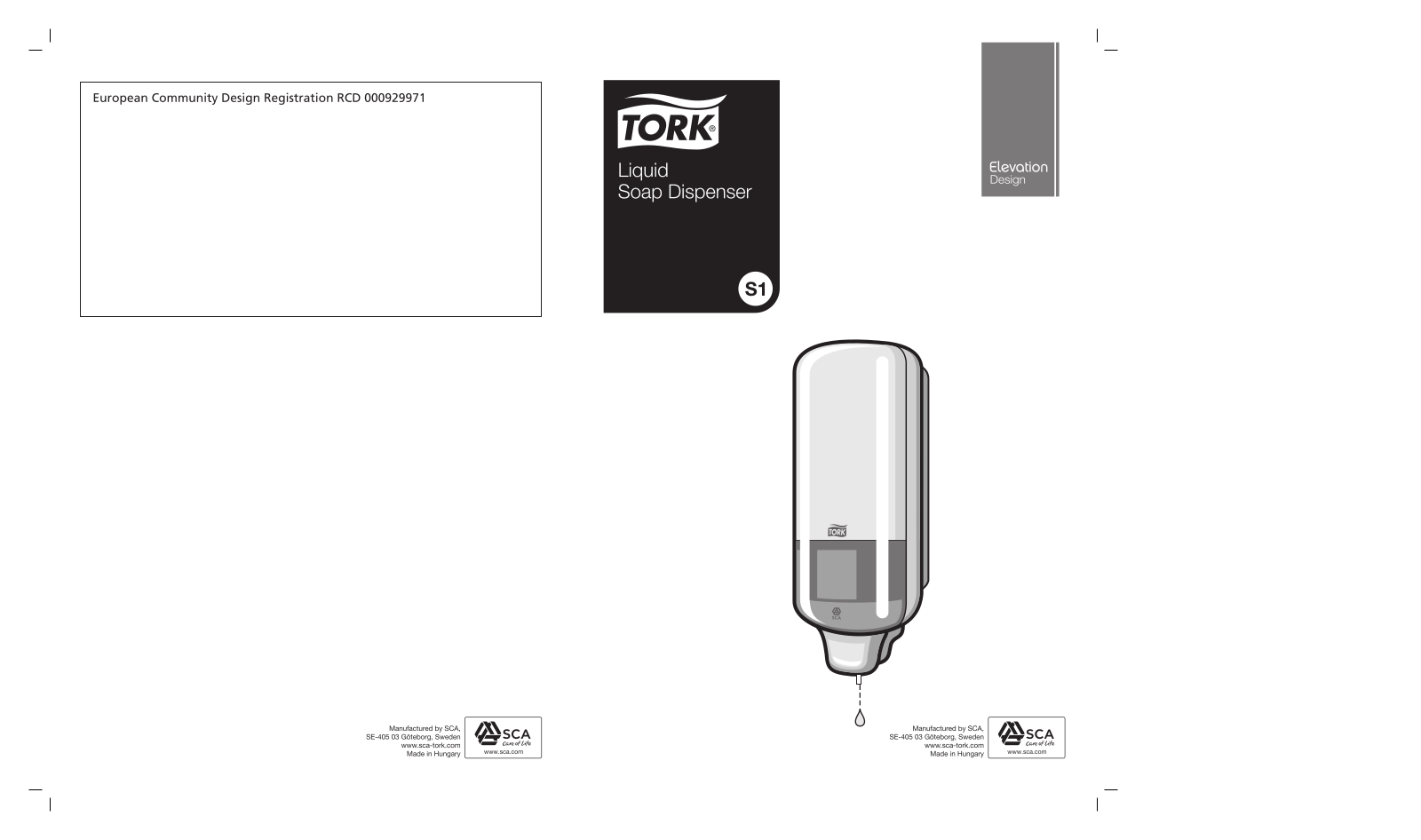 Tork 560000 S1, 560008 S1 User Manual