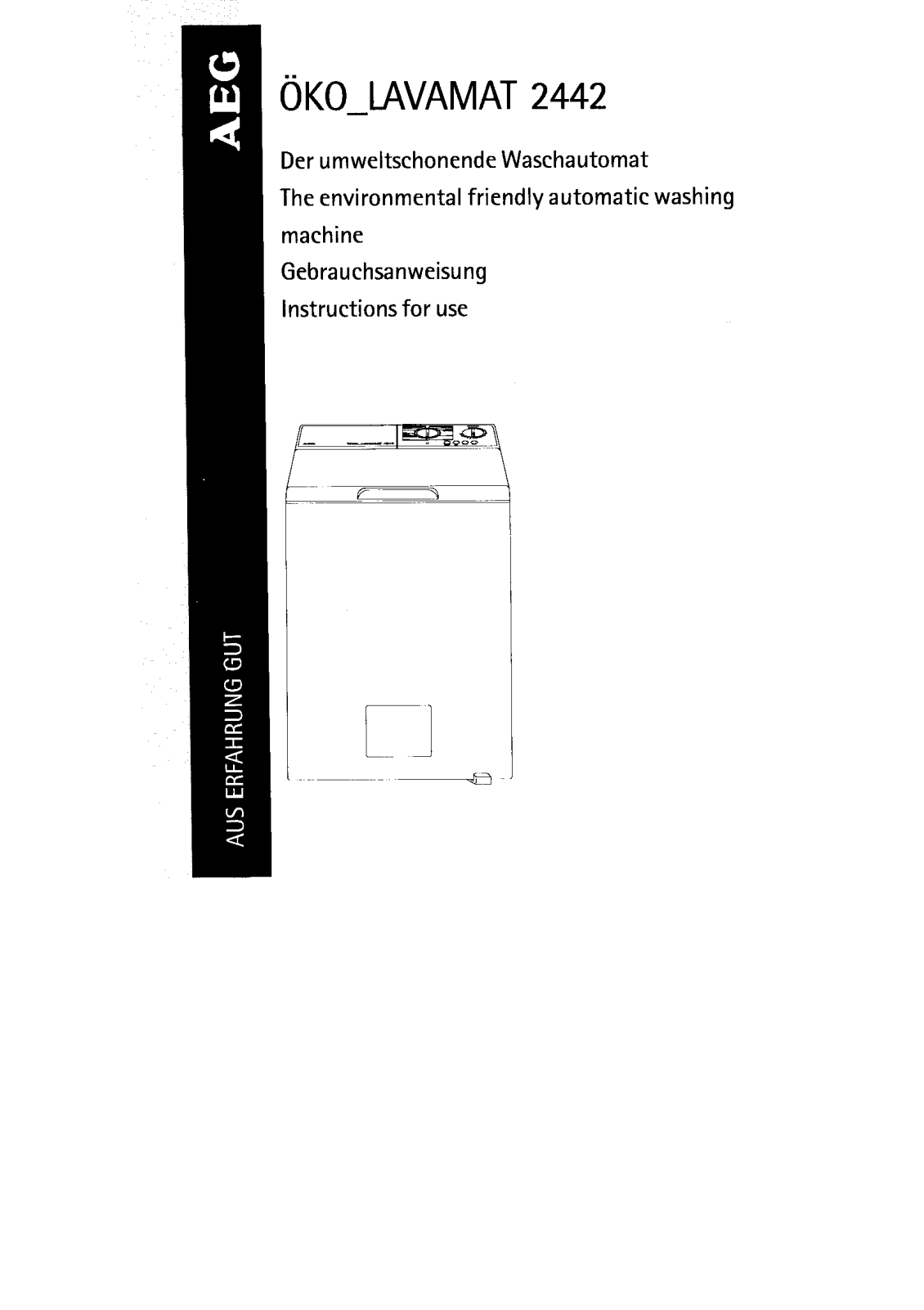 AEG LAV2442 User Manual