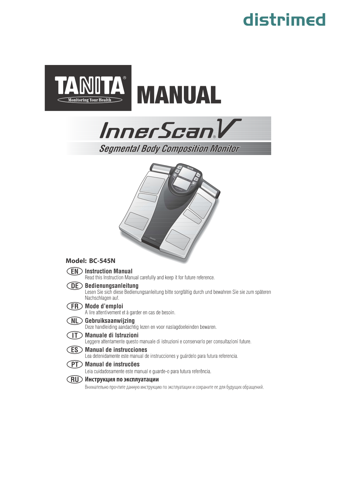 TANITA BC-545N User Manual