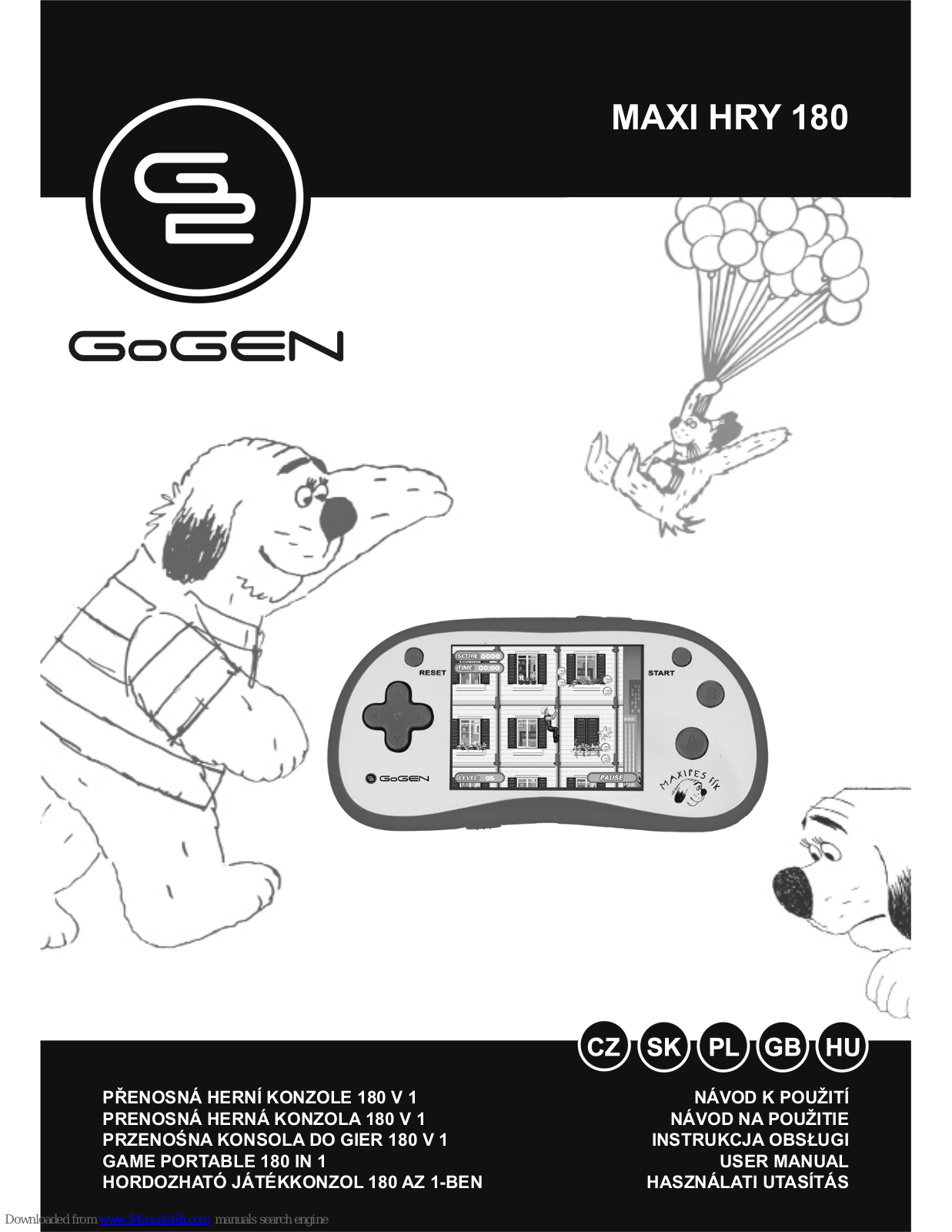 Gogen MAXI HRY 180 User Manual