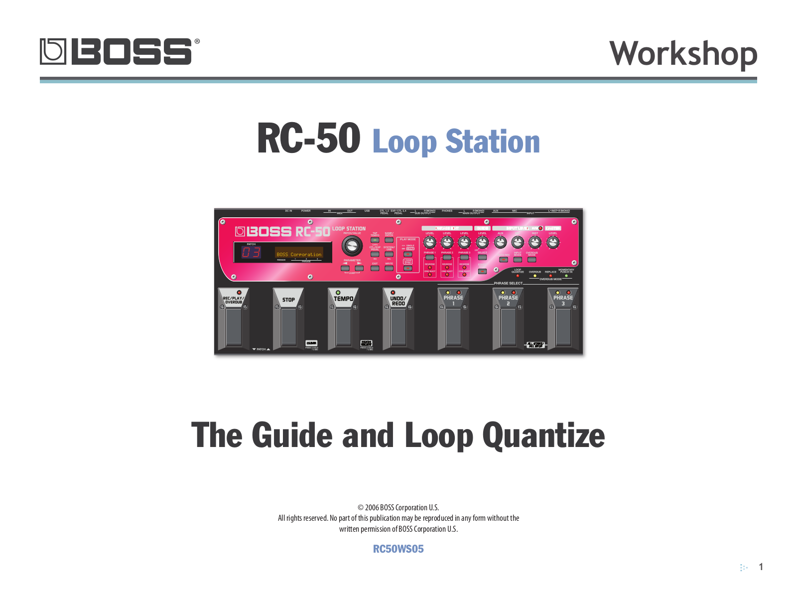 Boss Audio Systems RC50 User Manual