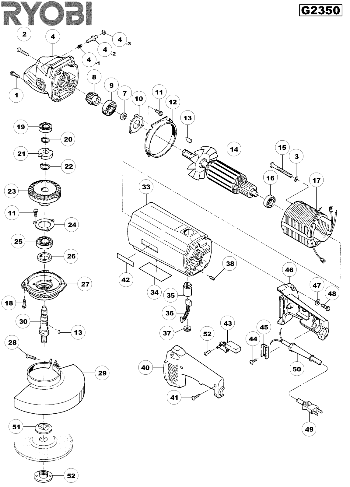 Ryobi G2350 User Manual