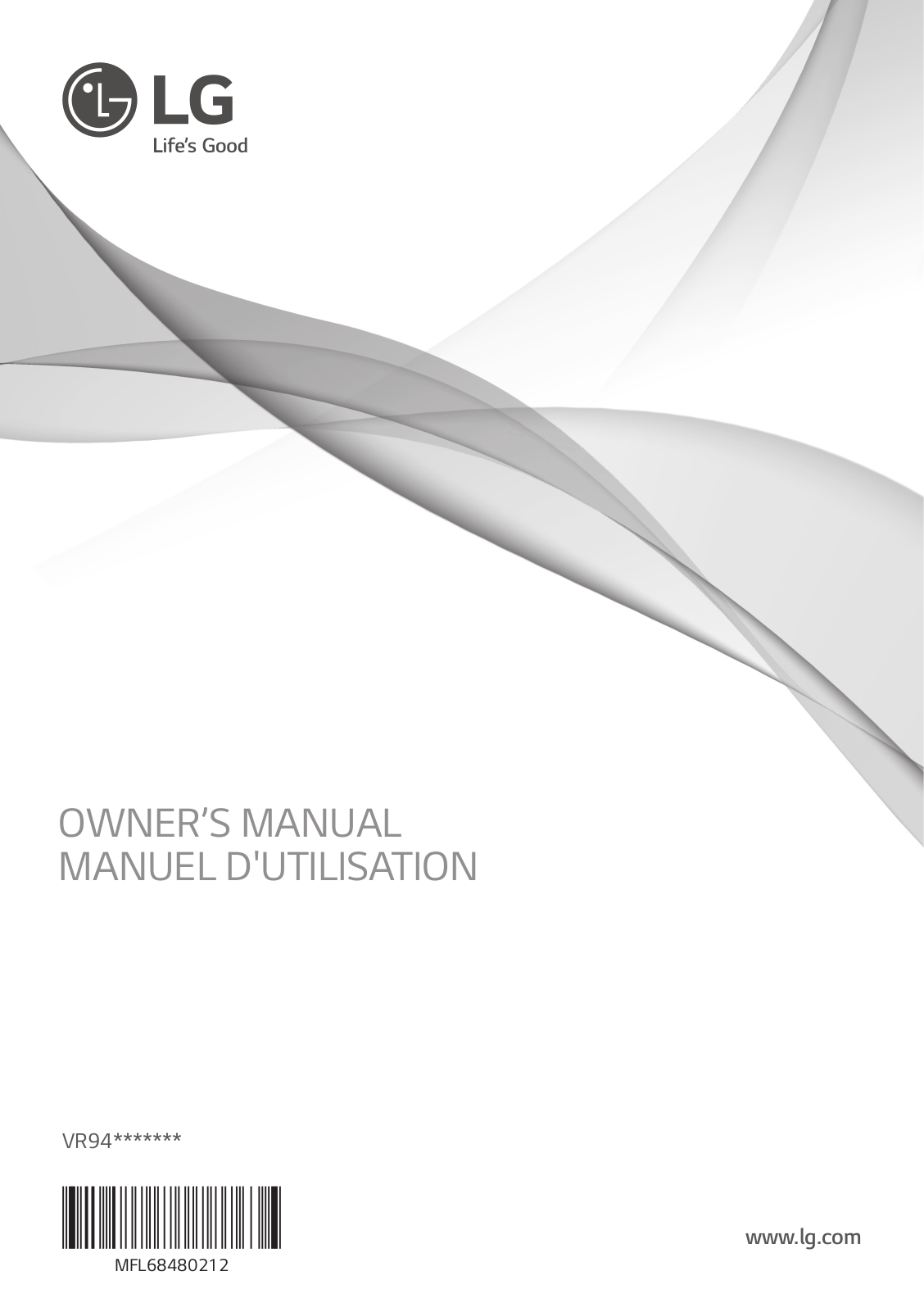 LG VR94070NCAQ Owner’s Manual