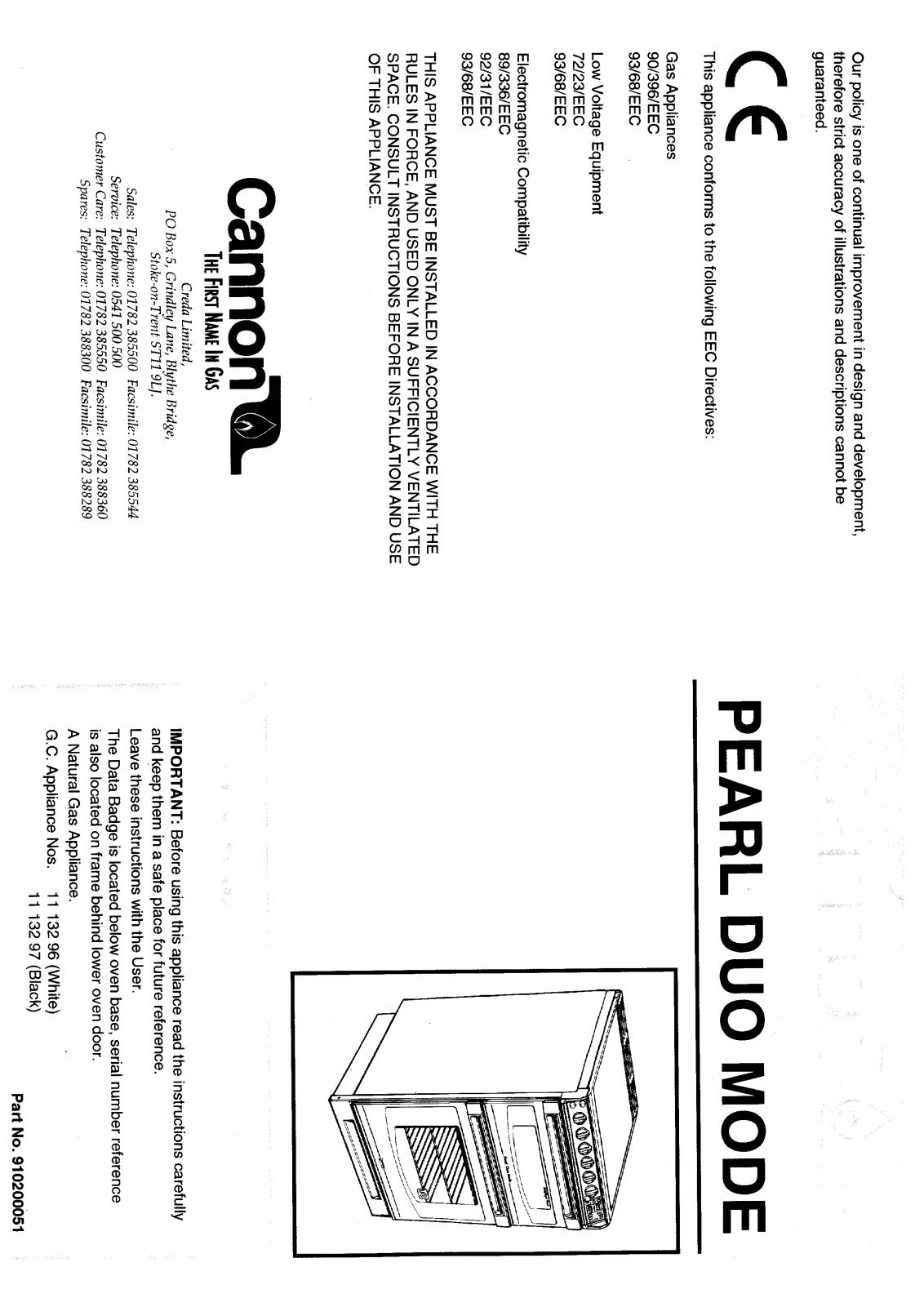 Cannon HB1113296 User Manual