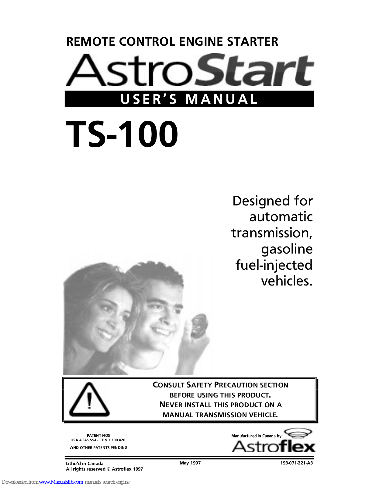 AstroStart TS-100 User Manual