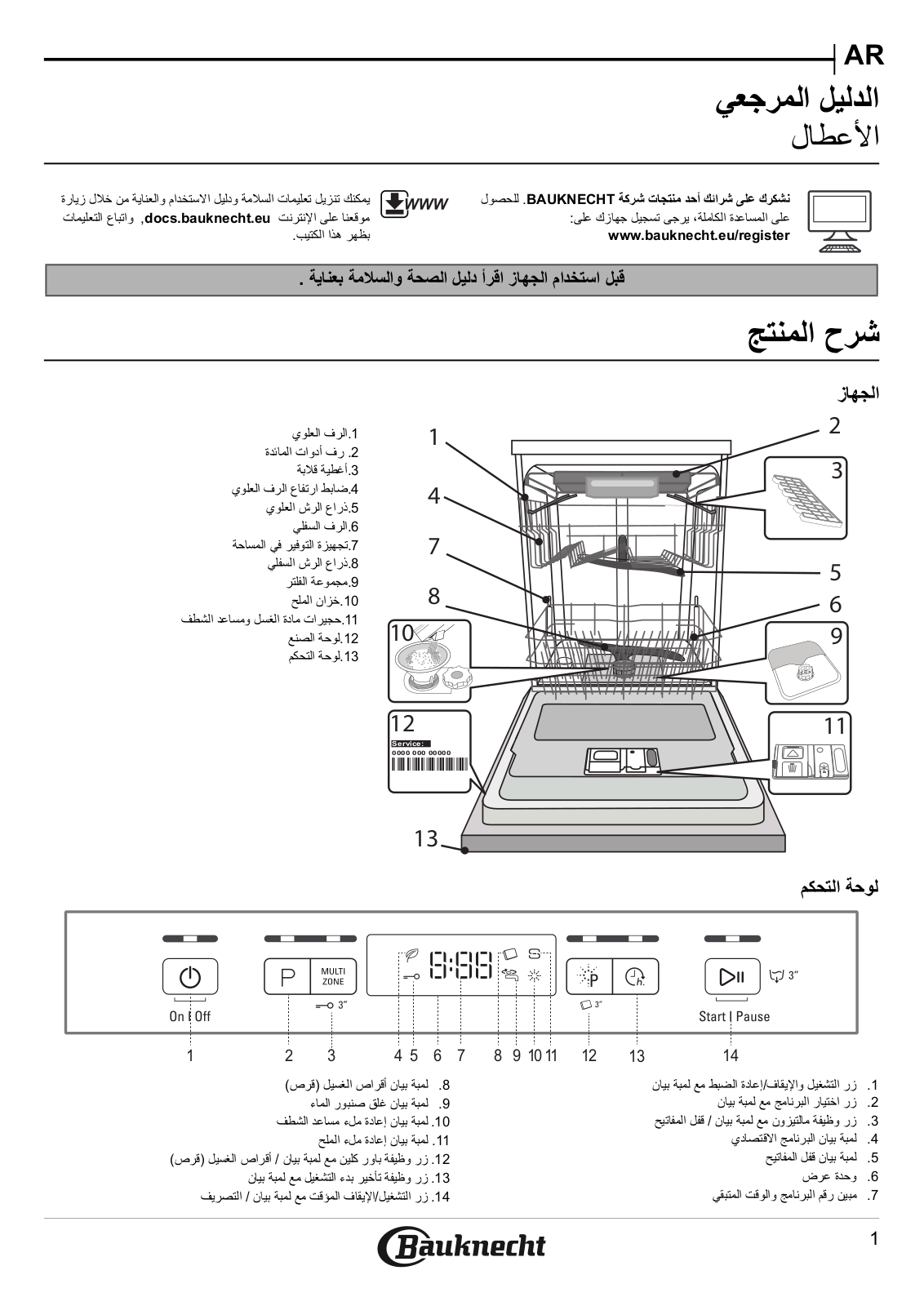 BAUKNECHT BFC 3C26 PF IS Daily Reference Guide