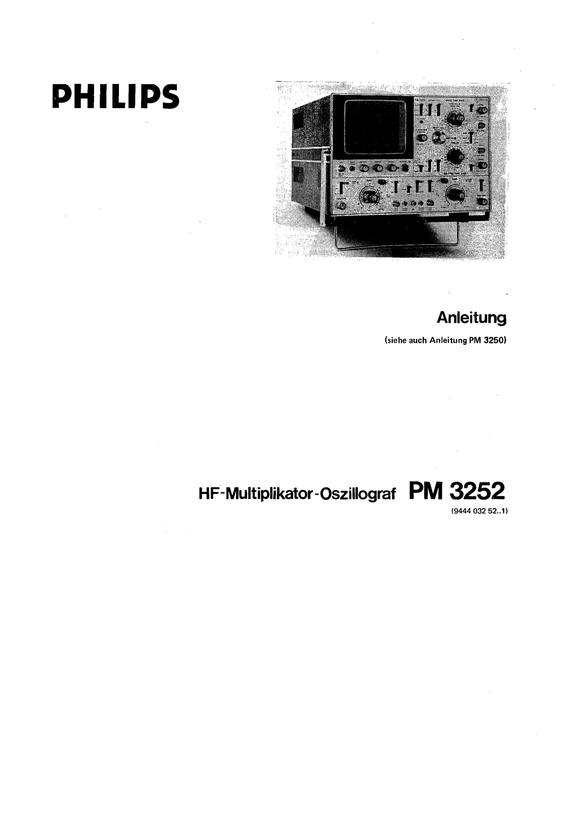 Philips PM-3252 Service Manual