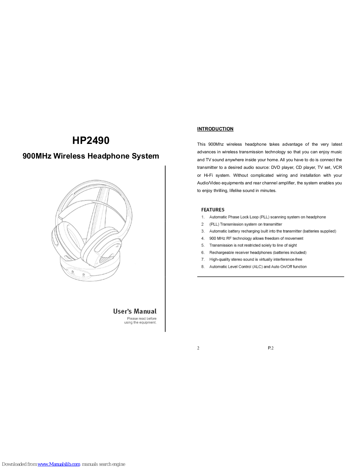 Classic Tech HP2490 User Manual - ManualMachine.com