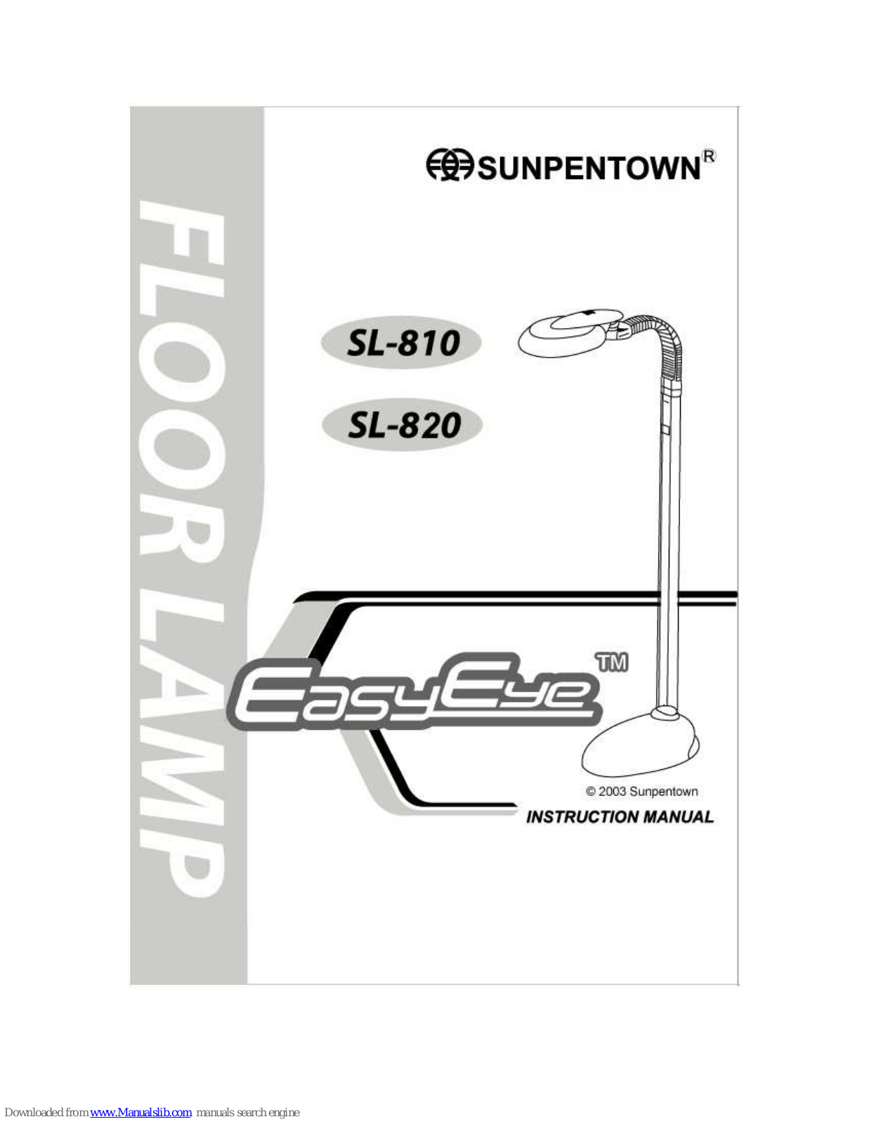 Sunpentown SL-810, SL-820 Instruction Manual