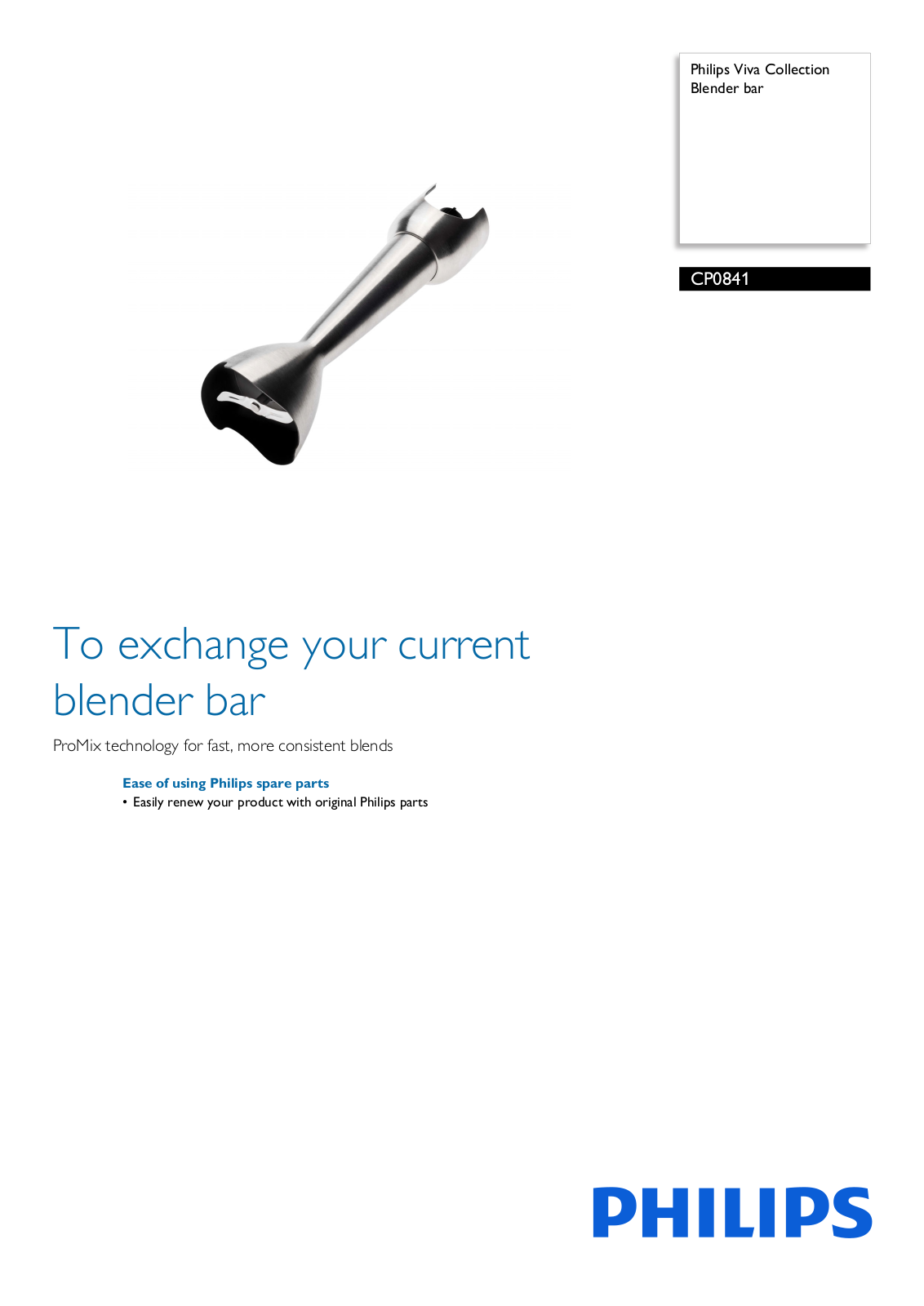 Philips CP0841/01 leaflet - ManualMachine.com