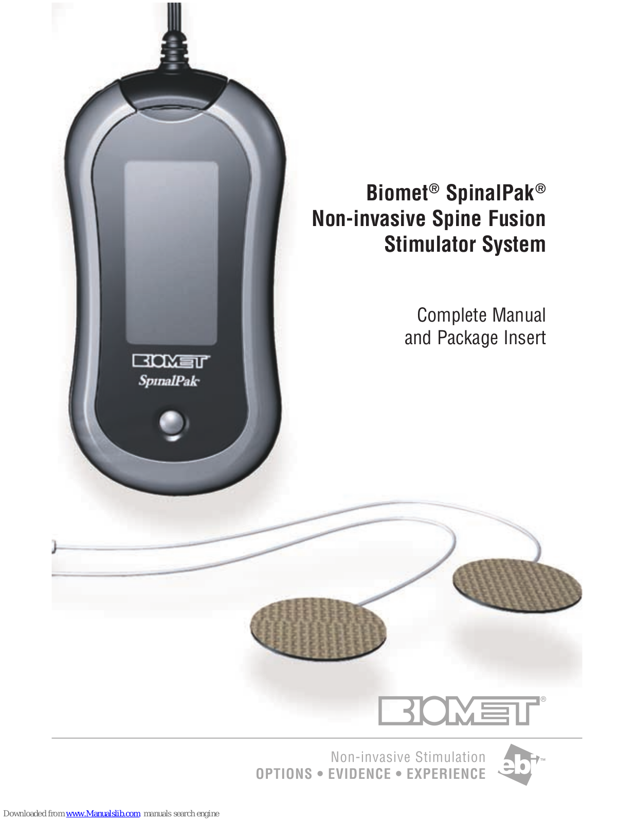 bioMetric SpinalPak Complete Manual - ManualMachine.com