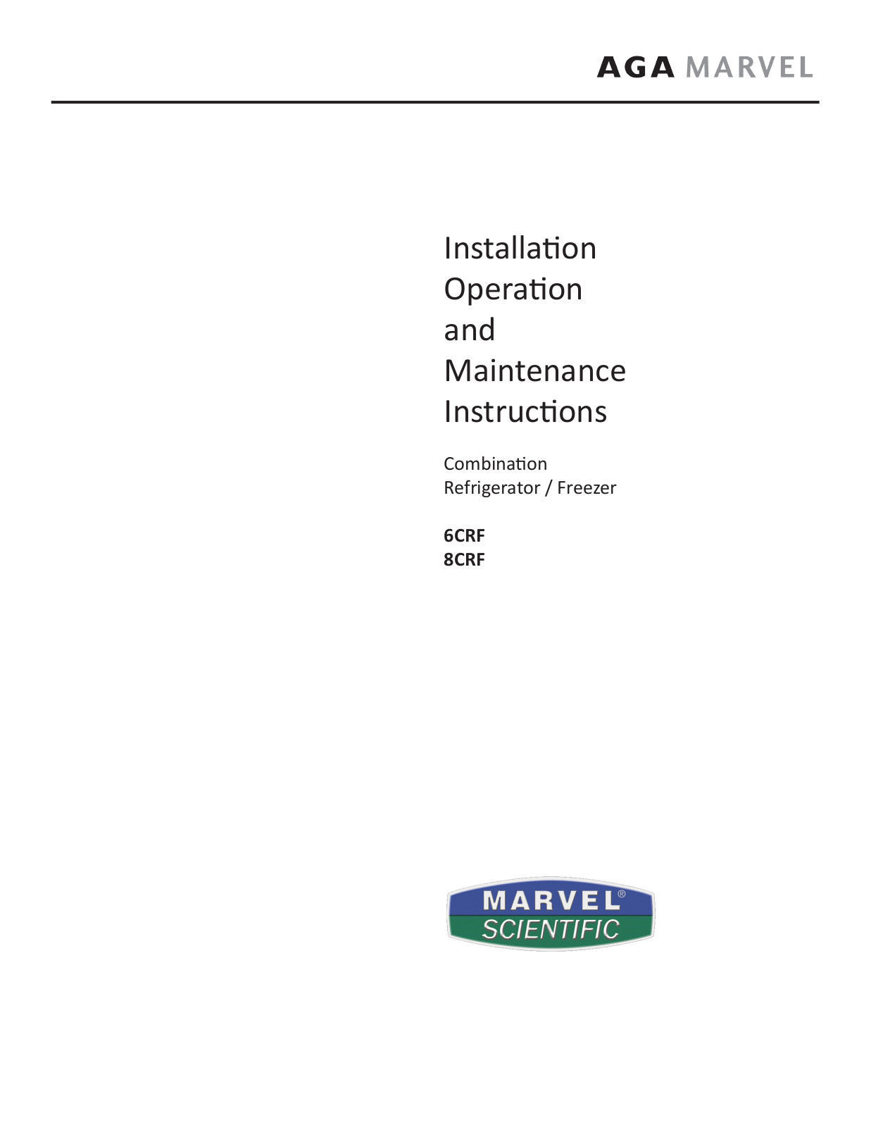 MARVEL 8CRF User Manual