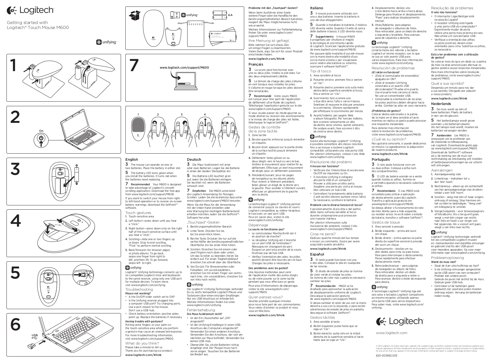 Logitech M600 User Manual