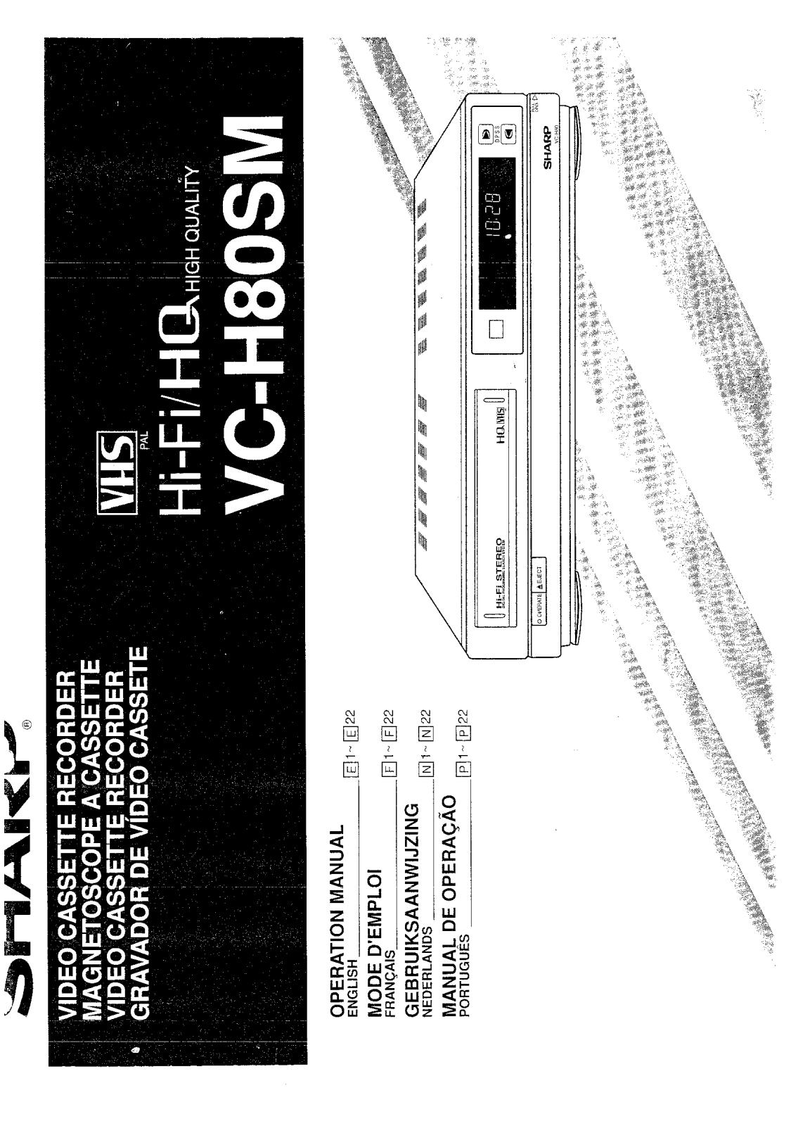 SHARP VC-H80SM User Manual