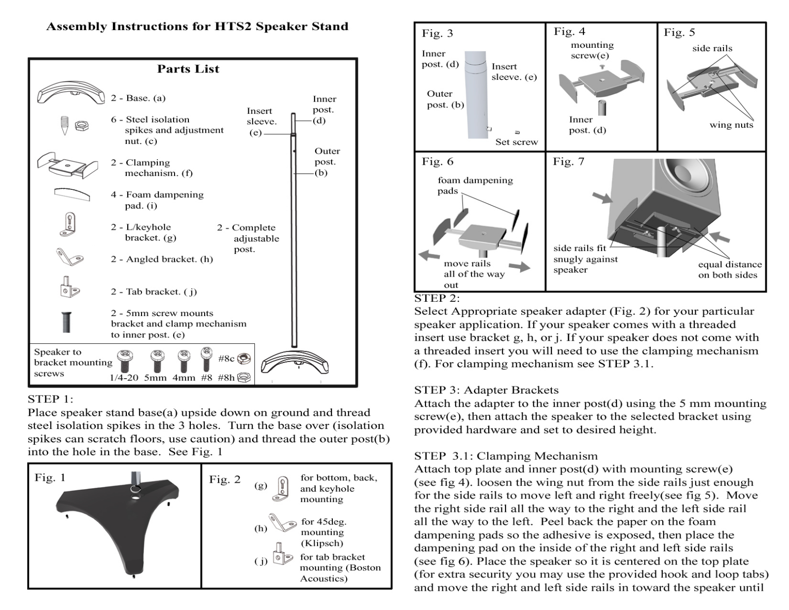 Omnimount HTS2 User Manual