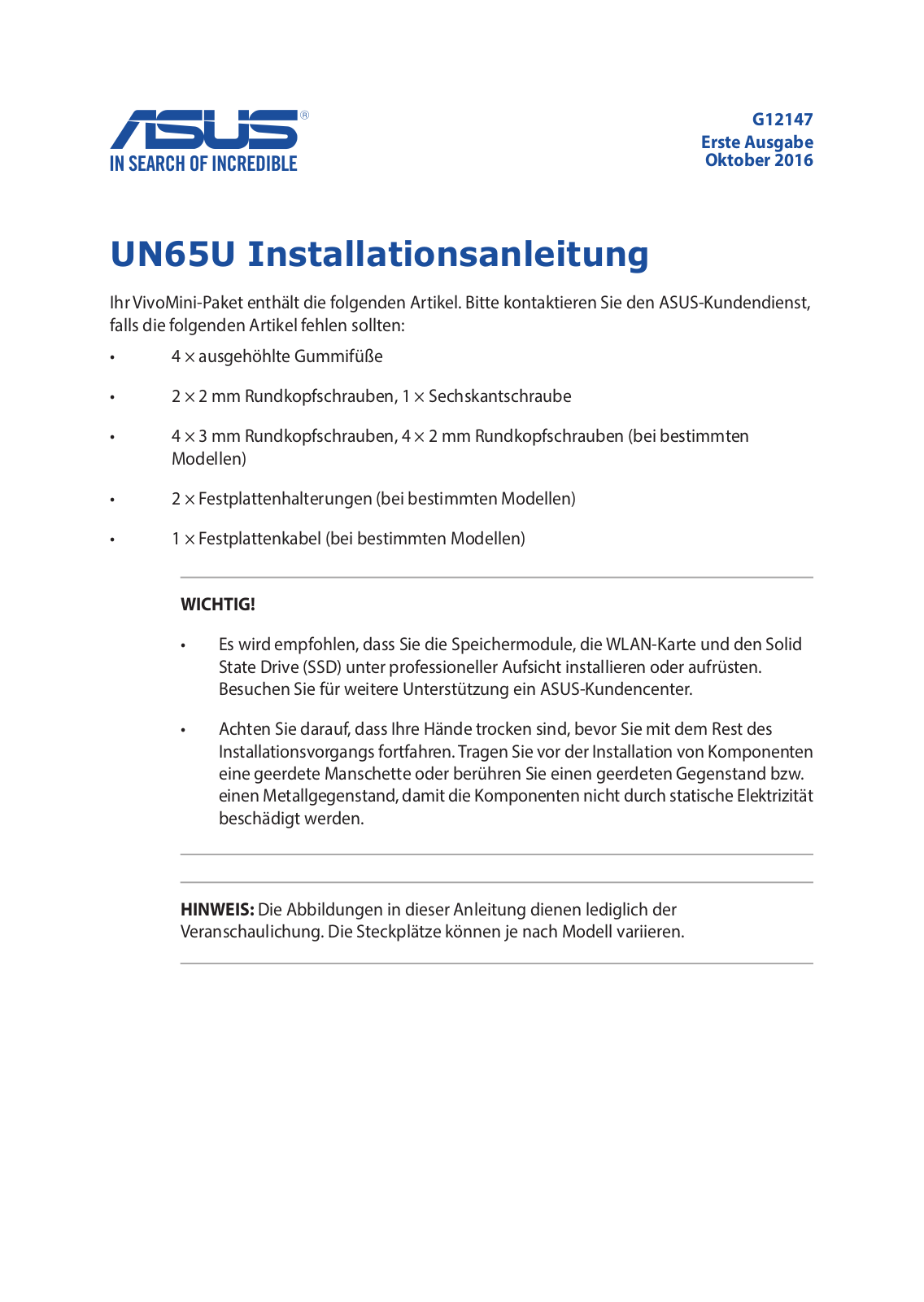 Asus UN65U User’s Manual