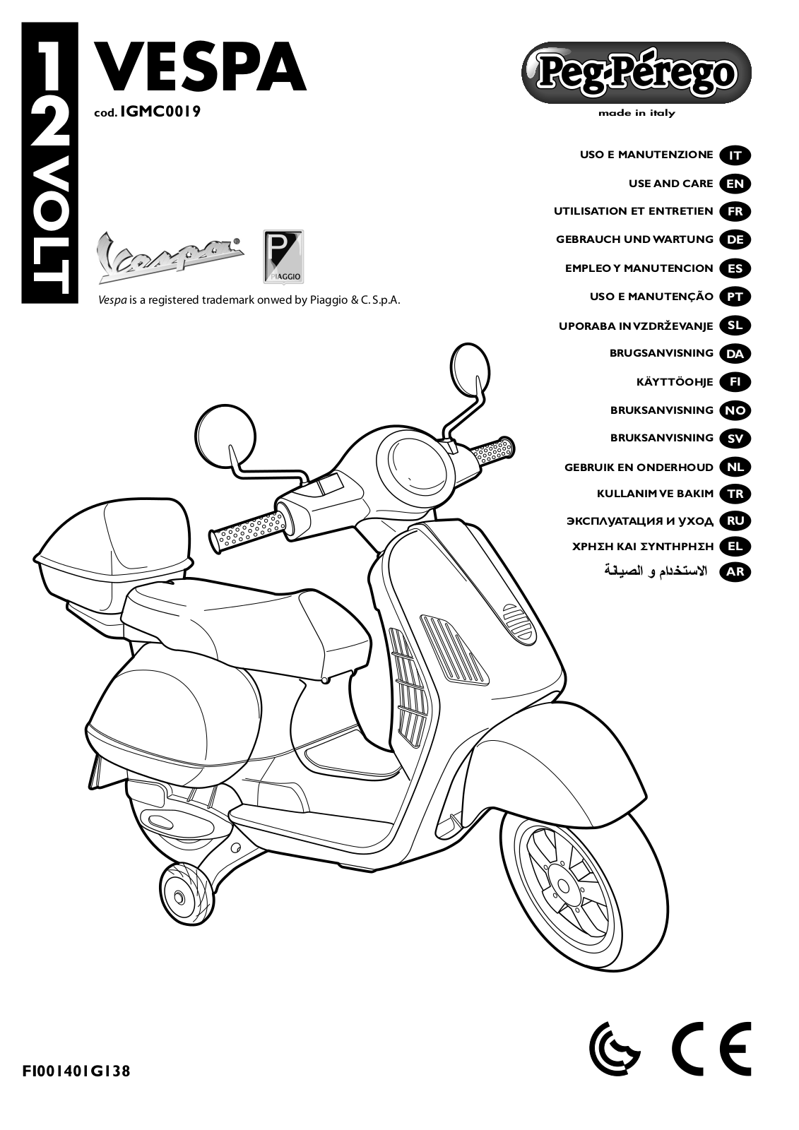 Peg-Perego IGMC0019 User guide - ManualMachine.com