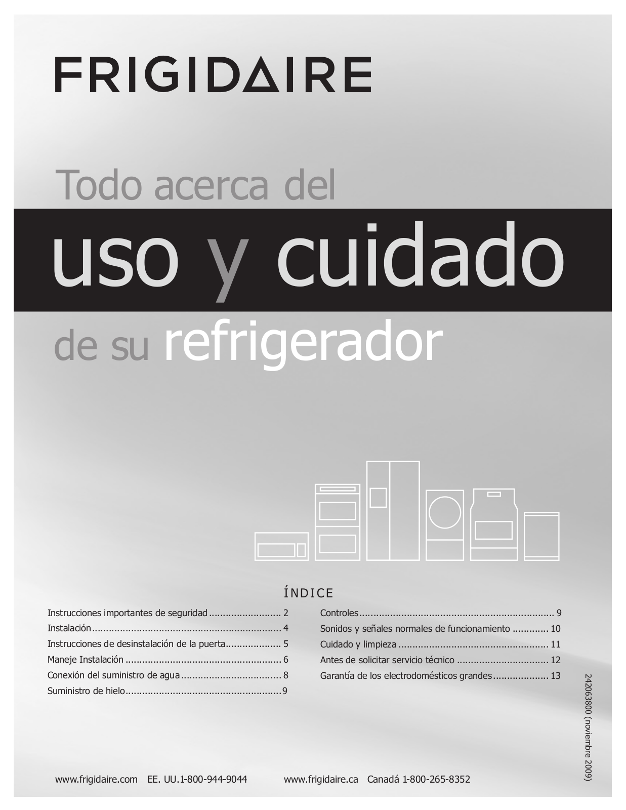 Frigidaire FFTR1814L, FFTR1713L, FGUI1849LE, FGUI1849LP, GUI1849L DATASHEET