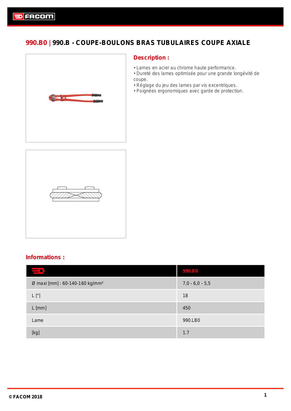 Facom 990.B0PF Specification - ManualMachine.com