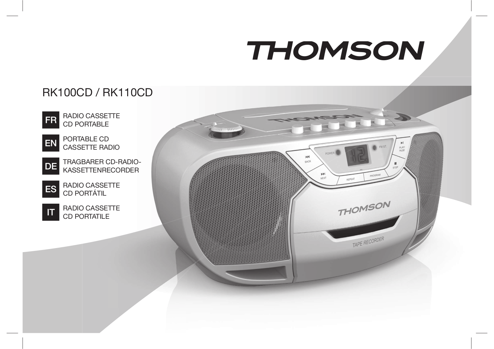 THOMSON RK100, RK110CD User Manual