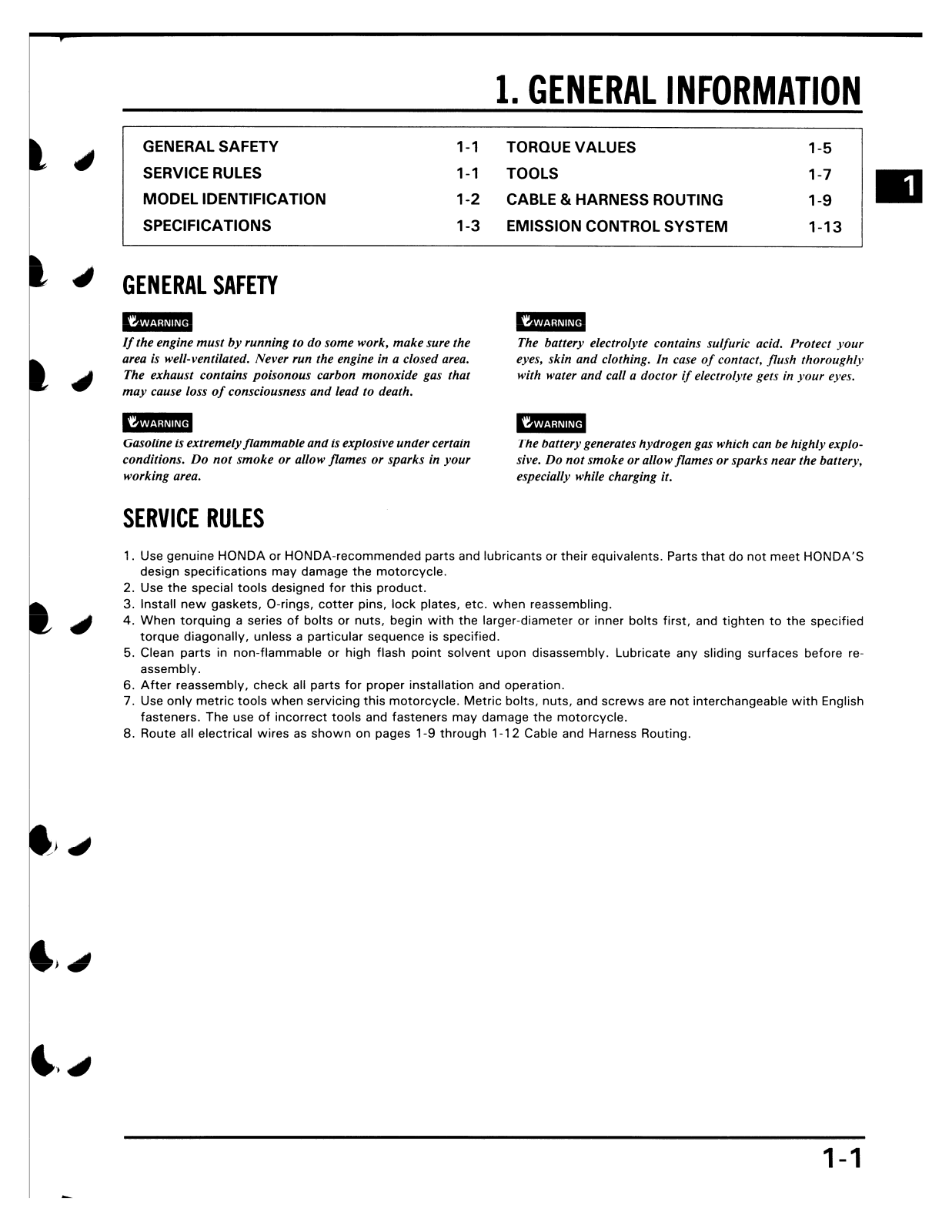 Honda VF700C Magna 1987 Service Manual 87mag 01