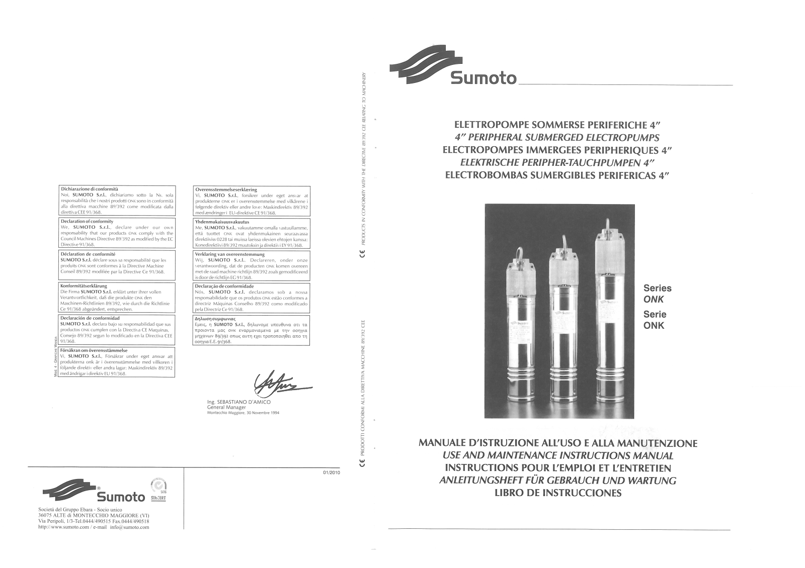 Nowax ONKM 075, ONKM 100, ONKM 150, ONKT 075, ONKT 100 User guide