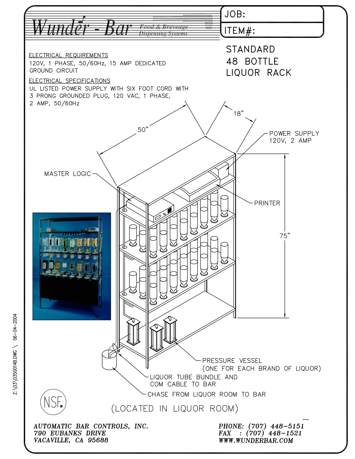 Wunder Bar STANDARD 48 User Manual