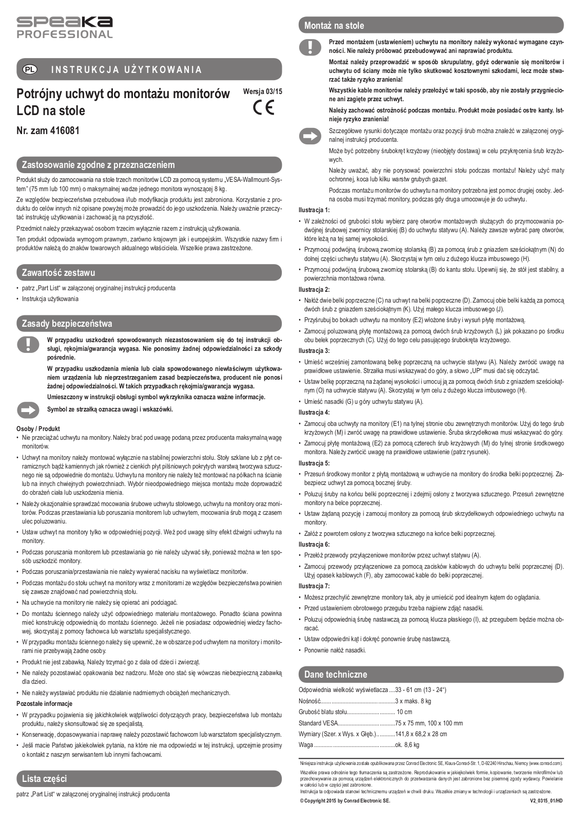 SpeaKa Professional 416081 User guide