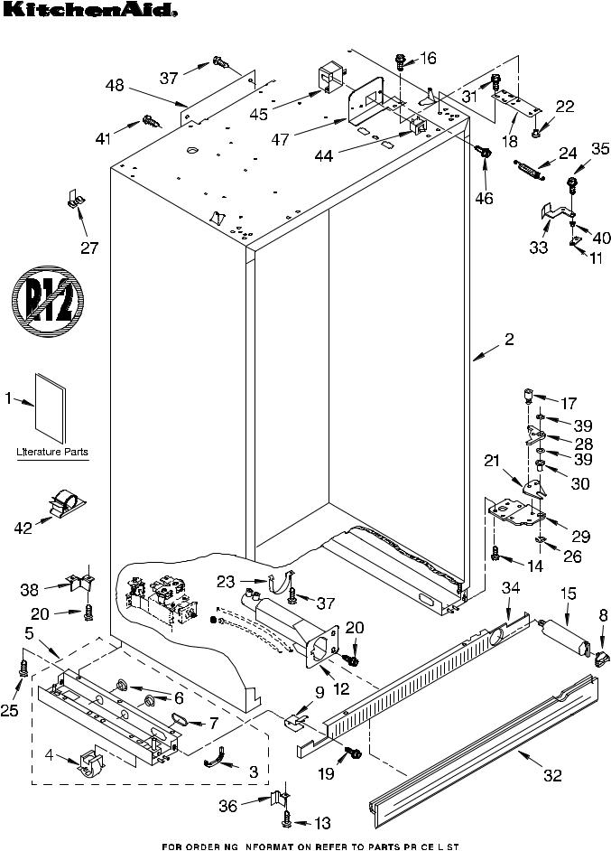 KitchenAid KSSS36FMX00 Parts List