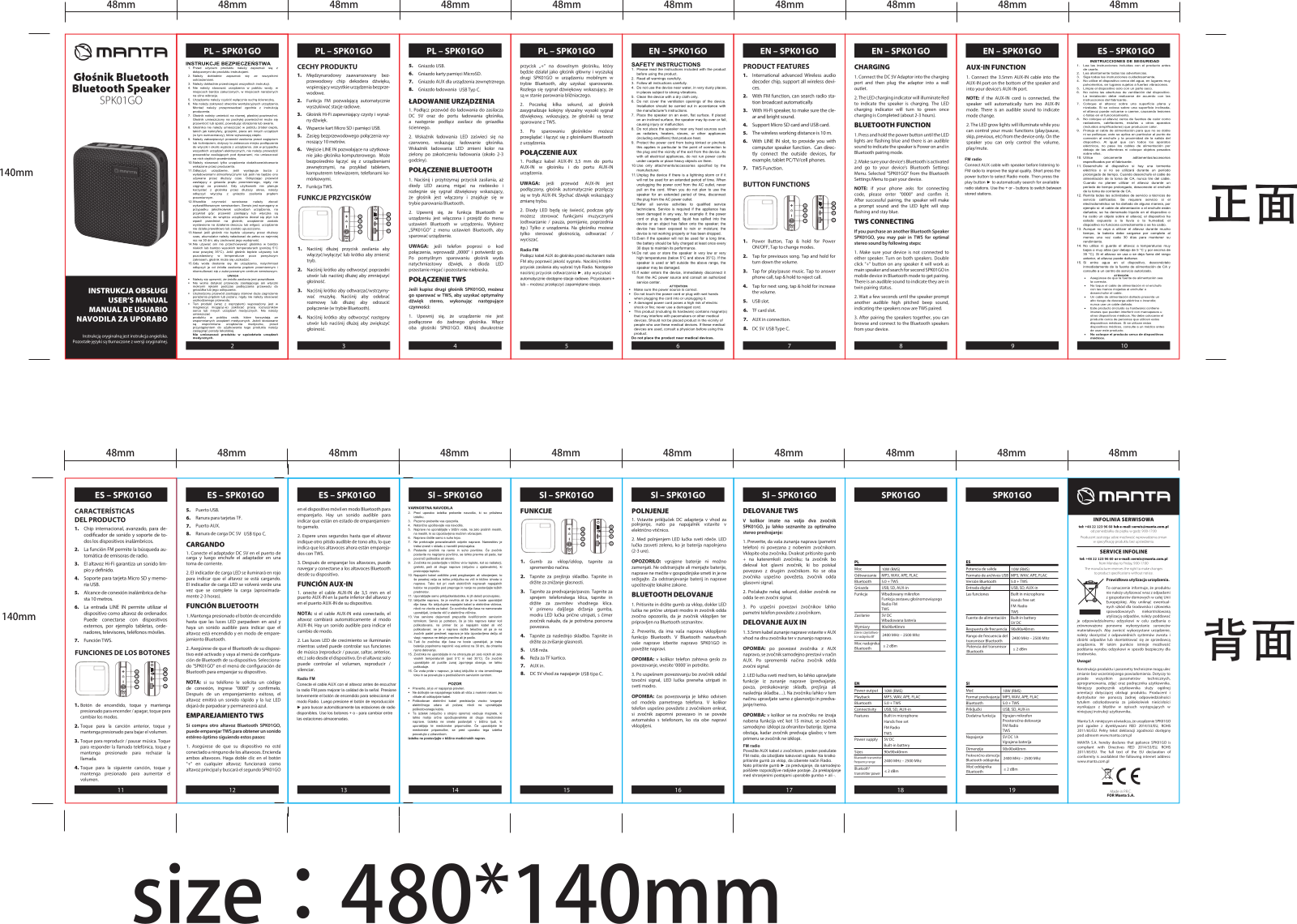 MANTA SPK01GO User guide - ManualMachine.com